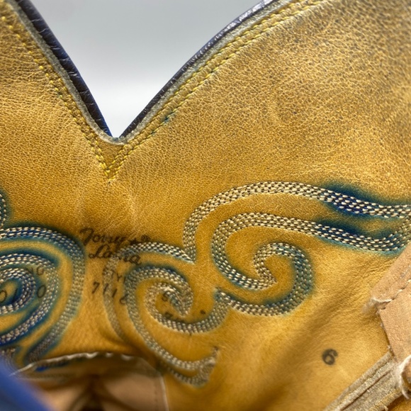 Vintage Rodeo Queen Tony Lama Royal Blue Cowgirl Boots size 7.5 - Picture 8 of 8
